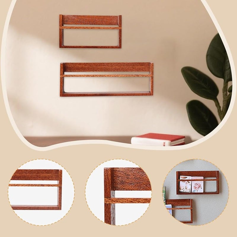 Style B Short Long Miniature Bookshelf Dollhouse Decor 1 8 1 6 Scale Accessory - Image 4